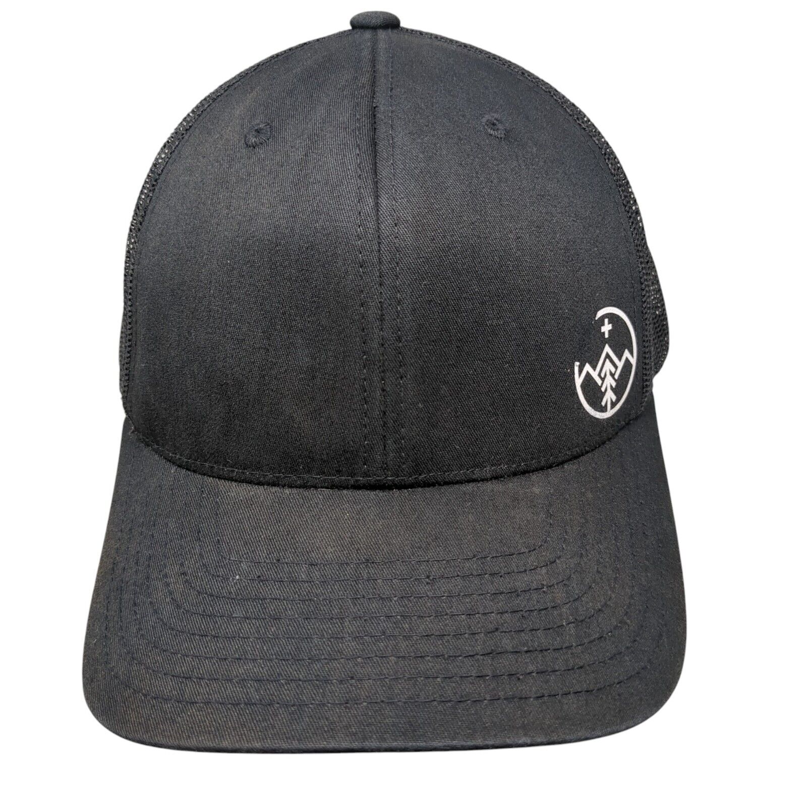 The Classics Yupoong Snapback Mesh Back Trucker Hat Black Osfa Adjustable